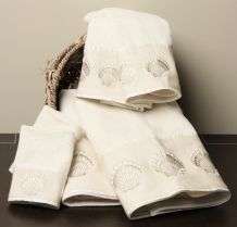 Avanti Oceana Ivory Towels (Set of 6)  