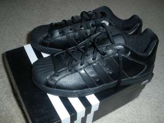 Adidas Boys Black SuperStar Vulcano K Basketball Shoes Sz 4; 6 Brand 