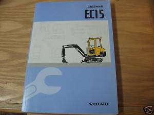 Volvo EC15 Mini Excavator Service Manual Type 261  