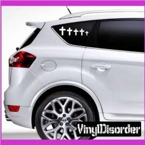 Family Decal Set Religious 04 Stick People Car or Wall Vinyl Decal 