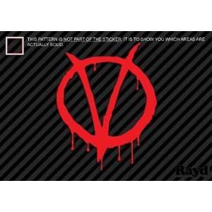  (2x) V for Vendetta   Sticker   Decal   Die Cut 