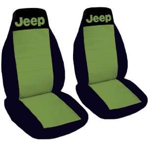  YJ seat covers. One front set of seat covers. Black and hunter 