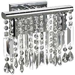 Light Chrome Crystal Wall Sconce Vanity Fixture 10  