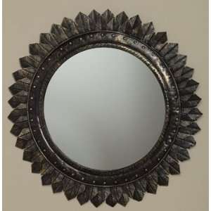  Antique Brass Wall Mirror by AA Importing