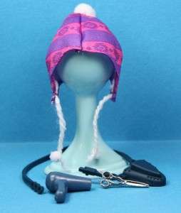 Hairdresser Set scissor dryer holster Hat for Liv Doll  