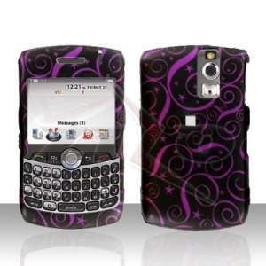 New Purple Wave Design Blackberry Curve Cell Phone Case 