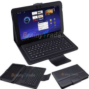 New Bluetooth 2.0 Wireless Keyboard PU Leather Case for Samsung Galaxy 