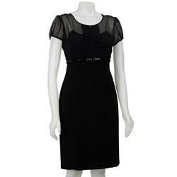 Calvin Klein Womens Black Silk Dress  
