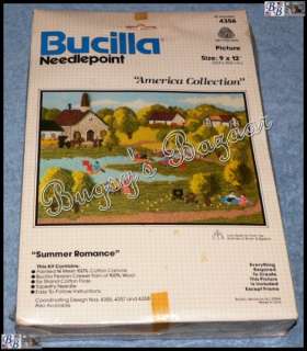 Bucilla SUMMER ROMANCE Americana Paintd Needlepoint Kit  