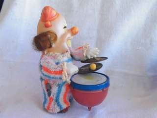 Vintage Wind up Clown Toy. Made in Japan 1950/60  