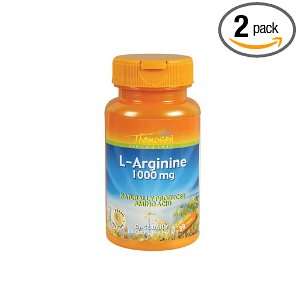  Thompson L Arginine Tablets, 1000 Mg, 30 Count (Pack of 2 