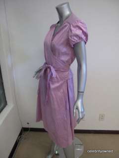 NWT Calypso Lilac Julie Wrap Dress M $195  