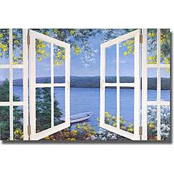 Diane Romanello Island Time with Window Canvas Art  