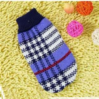 Pet Clothes Winter Dog Cat Clothes Knitted Jumper Sweater  