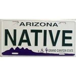 AZ Arizona Native License Plate Plates Tag Tags auto vehicle car front