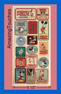 Sandylion Scrapbook Mickey Mouse Memories Sticker 5X12  
