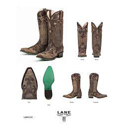 Lane Boots Dawson Womens Brown Cowboy Boots  