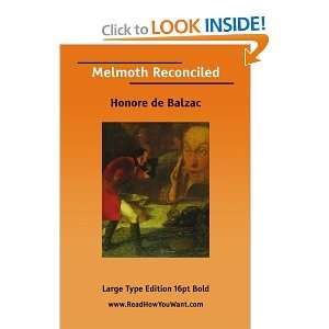  Melmoth Reconciled (9781425076092) Honore de Balzac 