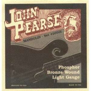  John Pearse Mandolin Phosphor Bronze Light .010   .036 