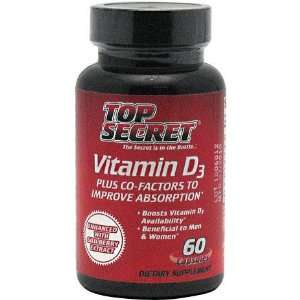   Vitamin D3, 60 capsules (Vitamins / Minerals)