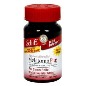  Schiff Melatonin, Plus, Tablets, 120 tablets Health 