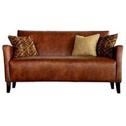 angeloHOME Sutton Saddle Brown Renu Leather Sofa  