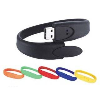  USB Flash Drive Bracelet   4 GB (Black)
