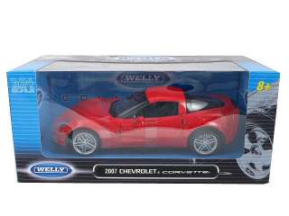   of 2007 Chevrolet Corvette C6 Z06 Red die cast car model by Welly