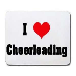  I Love/Heart Cheerleading Mousepad