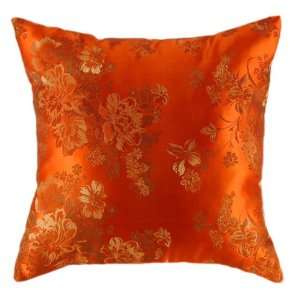  Oriental Orange Accent Pillow