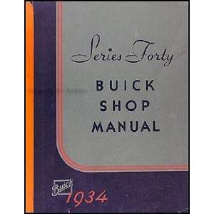   1935 Buick Special Series 40 Repair Shop Manual Original Buick Books