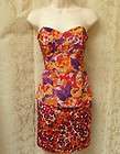 NWOT TRACY REESE SILK STRAPLESS COCKTAIL DRESS Sz 8 from SHOPAHOLIC 