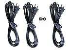 lot of 3 flat fig 8 power cords for sharp
