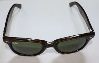 new ray ban wayfarer rb 2140 sunglasses brown tortoise frame  