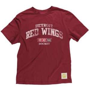 Detroit Red Wings Retro Sport Vintage CCM Team T Shirt  
