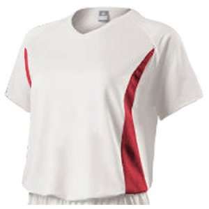   Ladies Sting Softball Jerseys WHITE/SCARLET A2XL