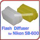 Yellow+White kit Flash Diffuser for NIKON SB 600