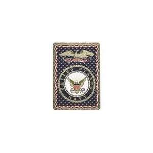  United States Navy Military 3 Layer Afghan Throw Blanket 