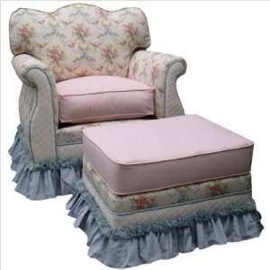  Adult Empire Glider Rocker in Blossoms and Bows 