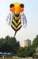 3D Large Bee Soft Kite Eye Catching 2.5m Parafoil kite  