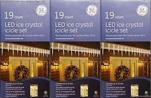   Icicle Christmas Lights 5 NEW GE SETS Outdoor Indoor Decorations