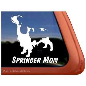  Springer Mom ~ Springer Spaniel Dog Vinyl Window Decal 