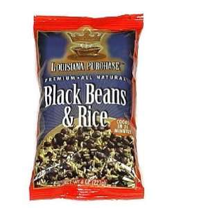 Louisiana Purchase, Rice Dnr Black Bean, 8 OZ (Pack of 12)