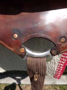   Used Circle Y Spot Tooled & Suede Leather Barrel Racing Saddle  