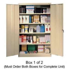  Jumbo Storage Cabinet,48x24x78,Box 1 of 2,Putty   CABINET 