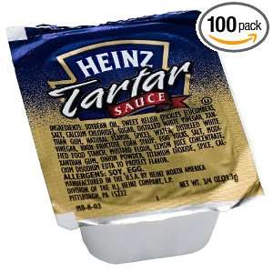Heinz Tartar Sauce, 0.75 Ounce Dipping Cups (Pack of 100)  