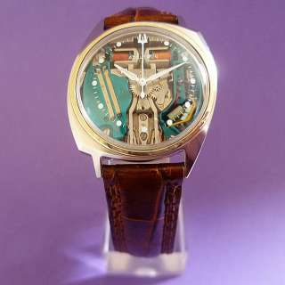 1966 Vintage Mens BULOVA ACCUTRON 214 SPACEVIEW   STAINLESS STEEL 