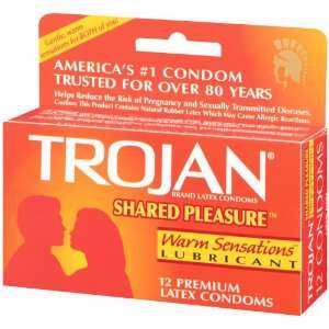  Trojan Shared Pleasure Premium Latex Condoms with Warm 