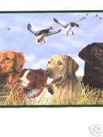The Great Outdoors Wallpaper Border / Hunting Dogs  