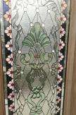 Leaded Glass Door Insulated with Safety Glass 4 Seasons  